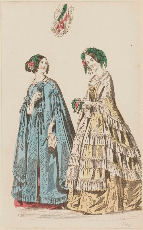 Evening dresses, january 1847 npg d47978