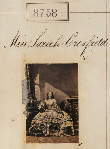 Sarah Crosfield ('Miss Sarah Crossfield') NPG Ax58581