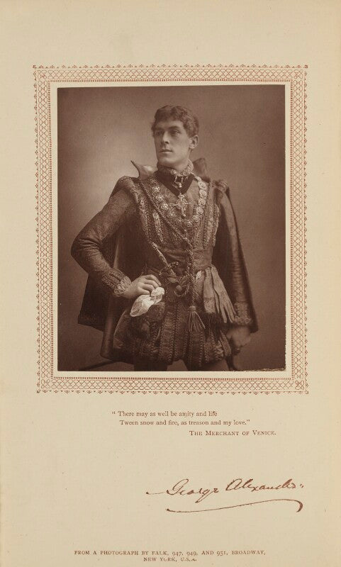 Sir george alexander (george samson) as bassanio in 'the merchant of venice' npg ax29203