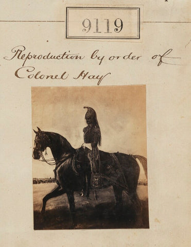 Colonel Hay ('Reproduction by order of Colonel Hay') NPG Ax58941
