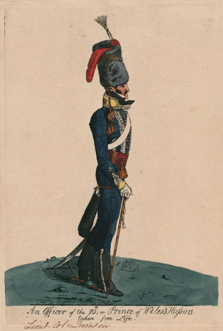 George Augustus Quentin ('An officer of the 10th, or Prince of Wales's Hussars, taken from life') NPG D47076