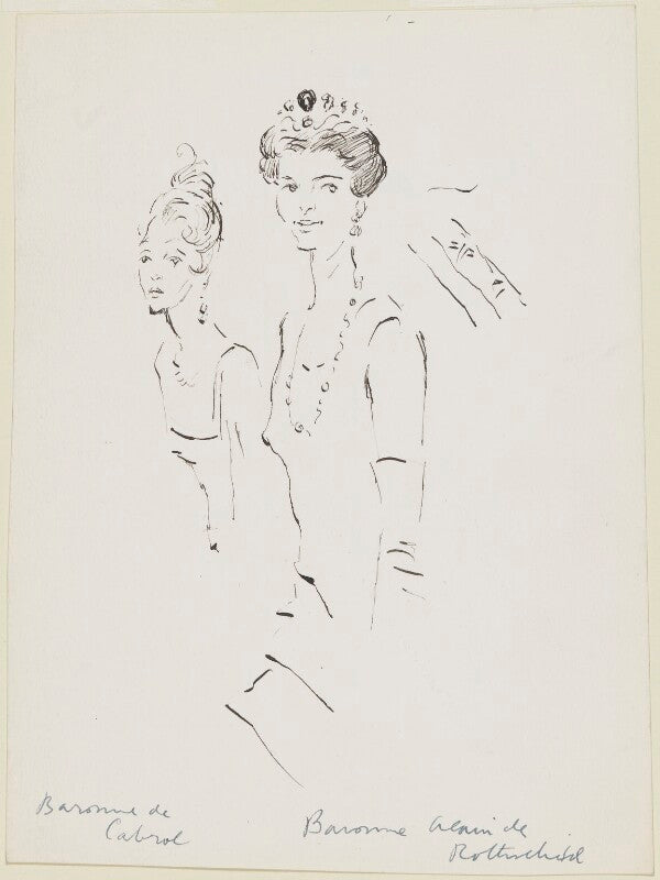 Marguerite ('daisy') (née d'harcourt), baronne de cabrol; mary germaine nathalie (née chauvin du treuil), baronne de rothschild npg d3759