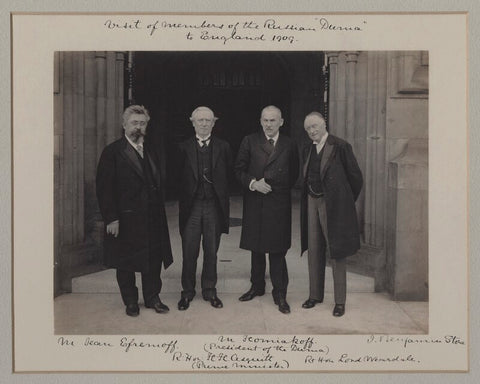 'Visit of Members of the Russian Duma to England, 1909' NPG x135578