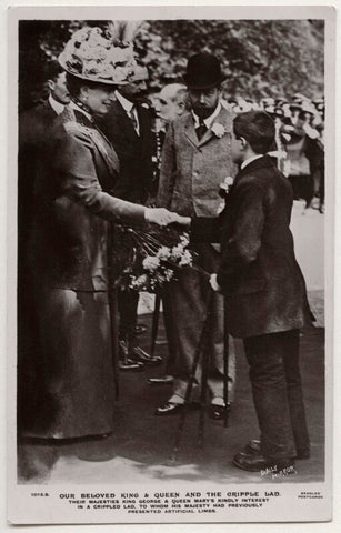 'Our Beloved King & Queen and the Cripple Lad' (including Queen Mary and King George V) NPG x197276