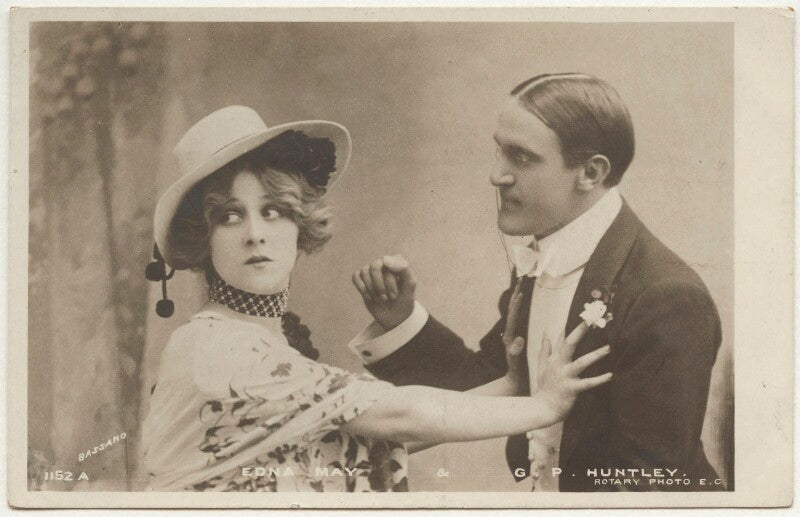 Edna may (edna pettie) as baroness de tregué and george patrick huntley as earl of plantagenet in 'kitty grey' npg x160525