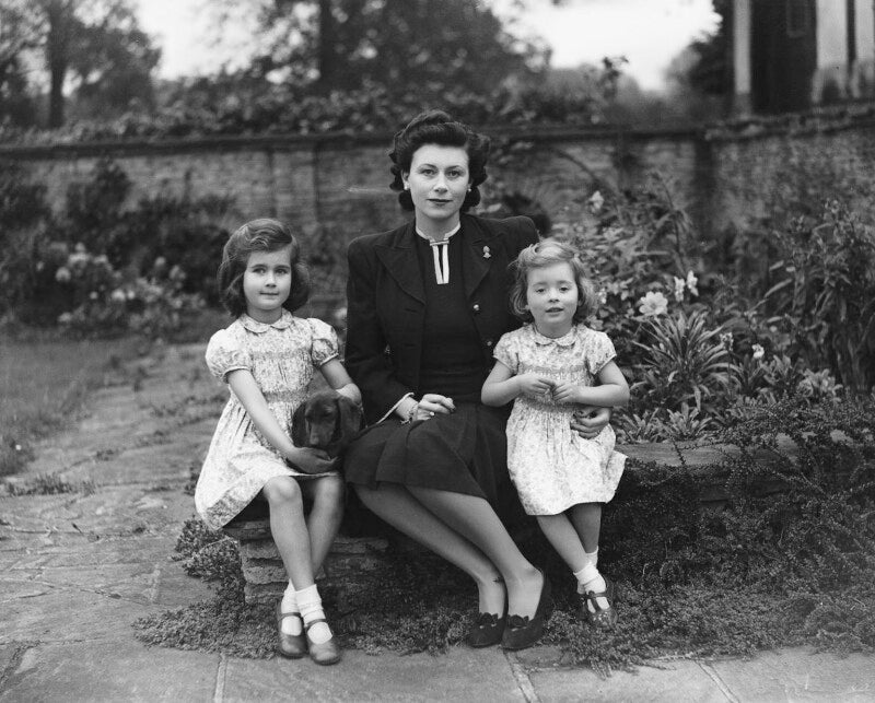 Hon. (barbara) suzanne skyrme (née lyle) with her daughters npg x78093