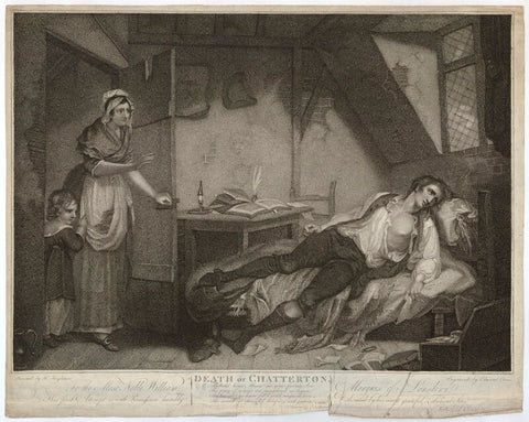 'Death of Chatterton' (Thomas Chatterton) NPG D32498
