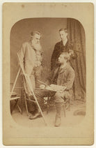 Thomas Woolner with two unknown men NPG x5139