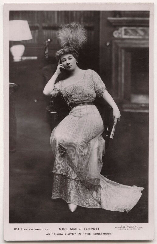 Marie tempest as flora lloyd in 'the honeymoon' npg x139828