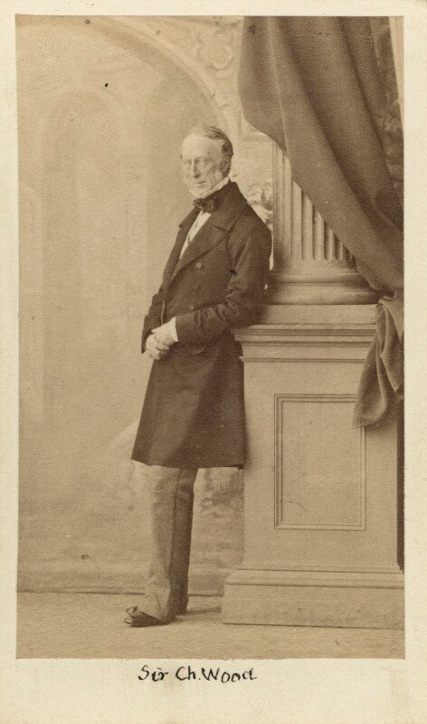 Charles wood, 1st viscount halifax npg ax16400