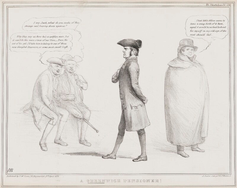 A greenwich pensioner (richard lalor sheil; daniel o'connell) npg d41466