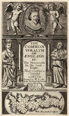 King Charles I in the Title Page to Thomas Smith's ''The Commonwealth of England'' NPG D26387