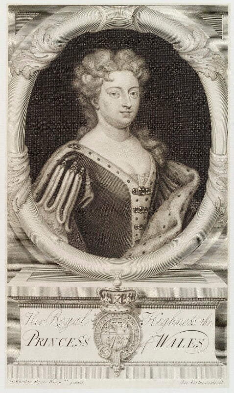 Caroline wilhelmina of brandenburg ansbach npg d20113