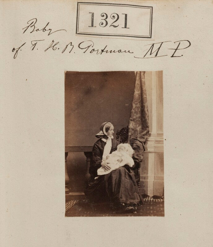 Henry berkeley portman, 3rd viscount portman with his nurse, possibly frances woly npg ax50723