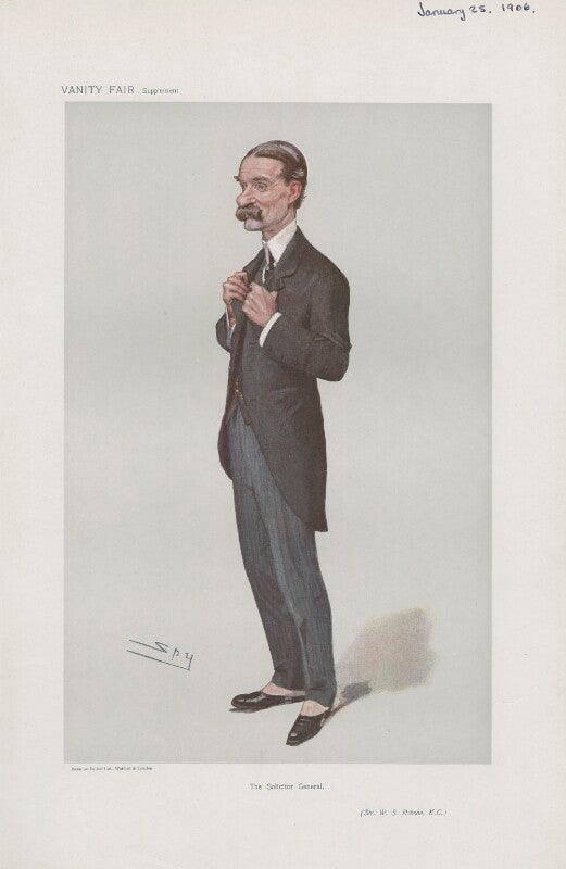 William snowdon robson, 1st baron robson ('men of the day. no. 999. "the solicitor general."') npg d45311