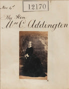Nelly Addington (née Hindmarsh Mundy) NPG Ax61842