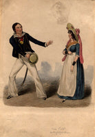 Thomas Potter Cooke as William; Miss Scott as Susan in 'Black-Eyed Susan' NPG D10922