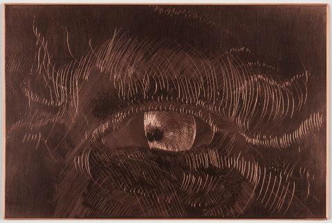 Engraved copper plate of an eye NPG D49604