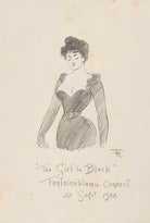 'The Girl in Black': Fontainebleau Concert (Unknown Woman) NPG D43069