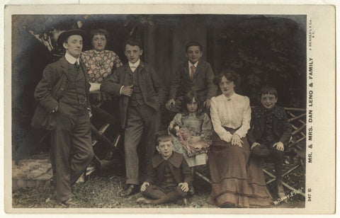 'Mr. & Mrs. Dan Leno & Family' (including Dan Leno and Sarah Lydia Galvin (née Reynolds)) NPG x32133