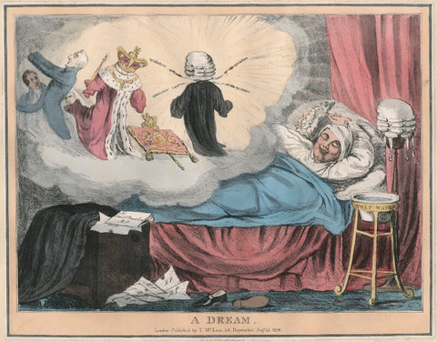 'A Dream' (Sir Robert Peel, 2nd Bt; Arthur Wellesley, 1st Duke of Wellington; John Singleton Copley, Baron Lyndhurst; Daniel O'Connell) NPG D48786