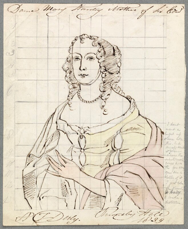 Mary (née egerton), lady stanley npg d23104