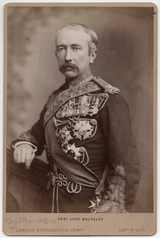 Garnet joseph wolseley, 1st viscount wolseley npg ax5565