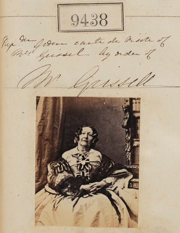 Mrs Grissell ('Reproduction from carte de visite of Mrs Grissell by order of Mr Grissell') NPG Ax59245