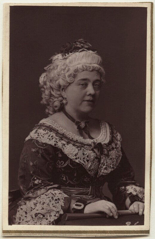 Pattie oliver as mrs candour in 'the school for scandal' npg ax7617