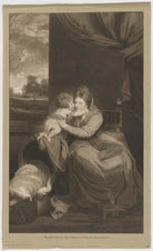 Elizabeth Lamb (née Milbanke), Viscountess Melbourne with Peniston Lamb as a child NPG D38359