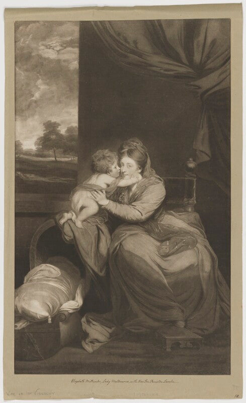 Elizabeth lamb (née milbanke), viscountess melbourne with peniston lamb as a child npg d38359