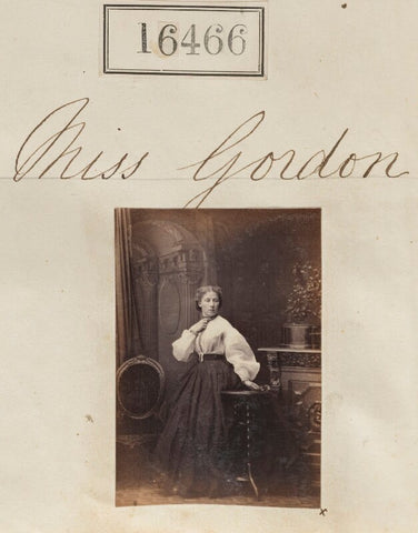 Miss Gordon NPG Ax64378