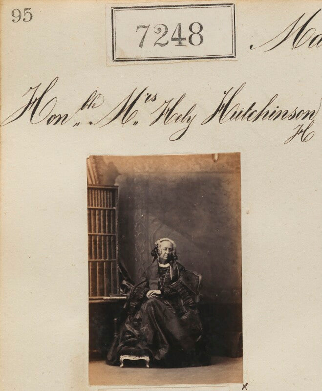 Hon. mrs harriet hutchinson (née wrightson) npg ax57160