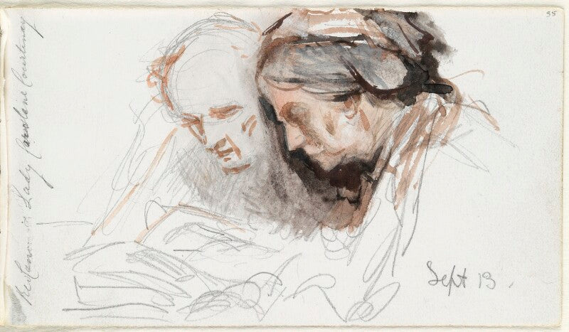 Hon. charles leslie courtenay; lady caroline margaret courtenay (née cocks) npg d23146(55)