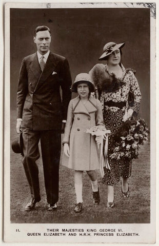King George VI; Queen Elizabeth II; Queen Elizabeth, the Queen Mother NPG x193005