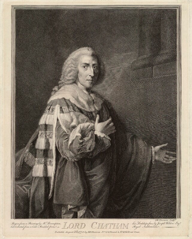 William pitt, 1st earl of chatham npg d32032