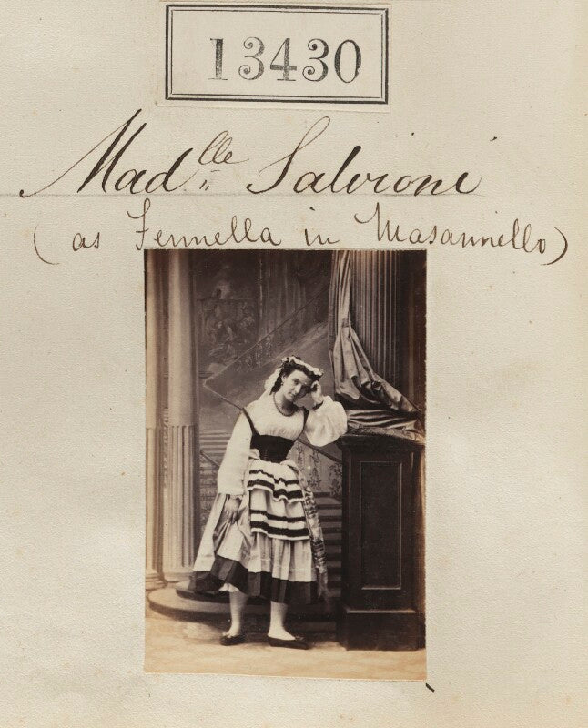 Mademoiselle salvioni as fenella in 'masaniello' npg ax63063