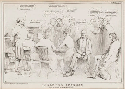 Coroners Inquest Upon the Body of the Late Administration NPG D41132