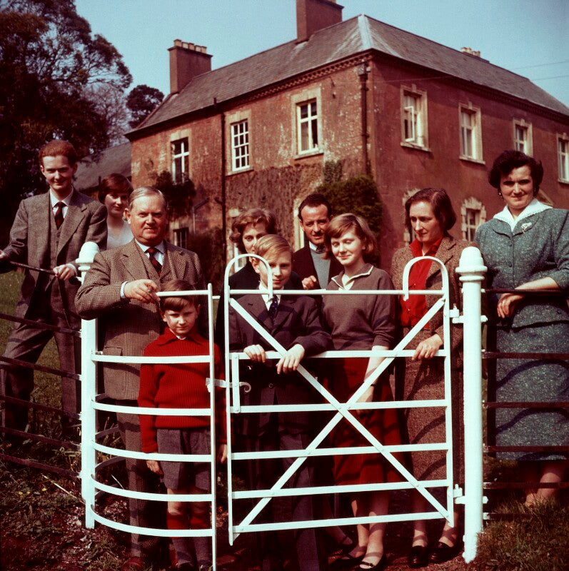 Evelyn waugh with his family and two italian servants npg x88245