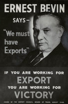 Poster for the Export Council of the Board of Trade (Ernest Bevin) NPG x134936
