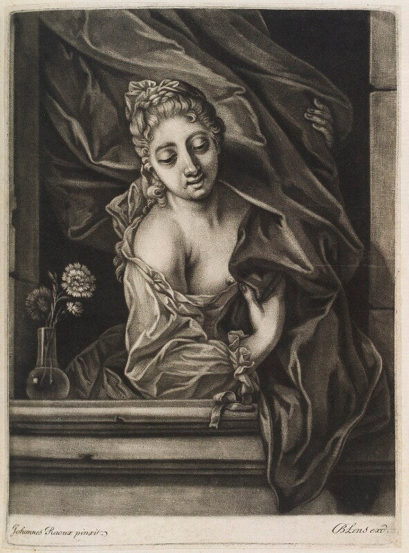 Woman looking out of a window npg d11880