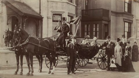 Sir (Thomas Henry) Hall Caine with family and friends NPG x5002