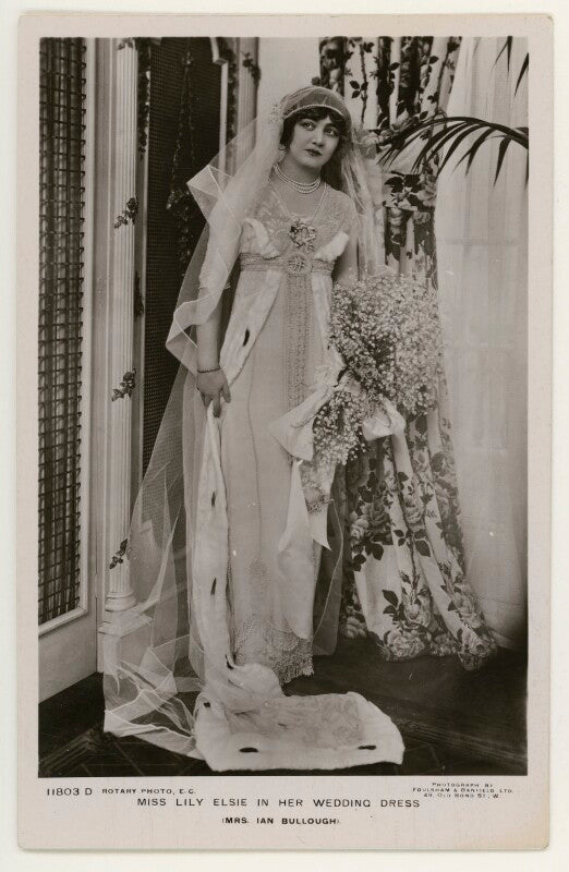 'lily elsie in her wedding dress' (lily elsie) npg x201138