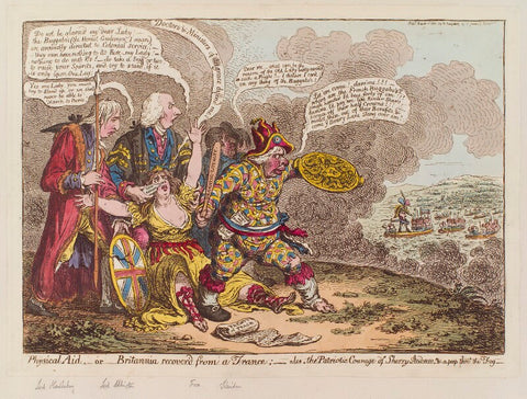 'Physical aid, - or - Britannia recover'd from a trance; - also, the patriotic courage of Sherry Andrew; & a peep thro' the fog' NPG D12803