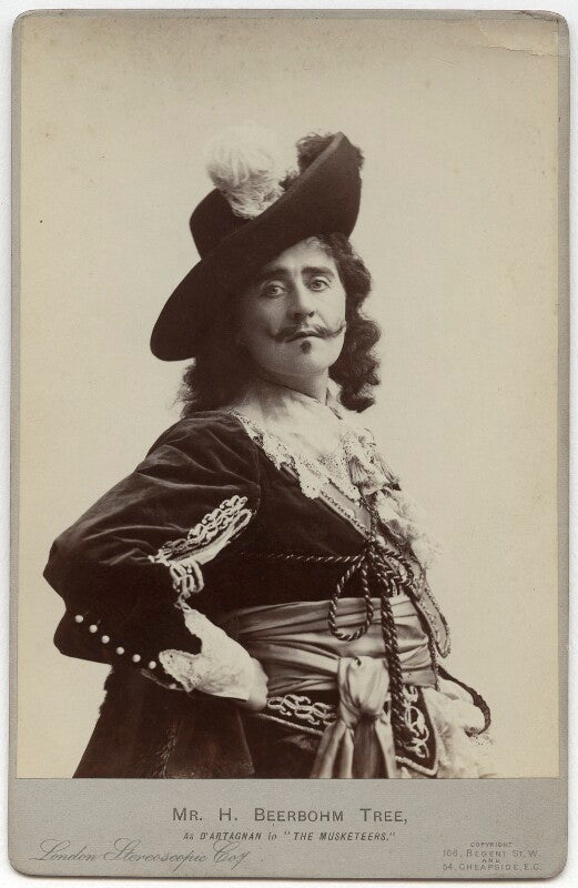 Sir herbert beerbohm tree as d'artagnan in 'the musketeers' npg x36209