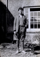 Julian Bell with 'Clinker' the dog NPG x136464