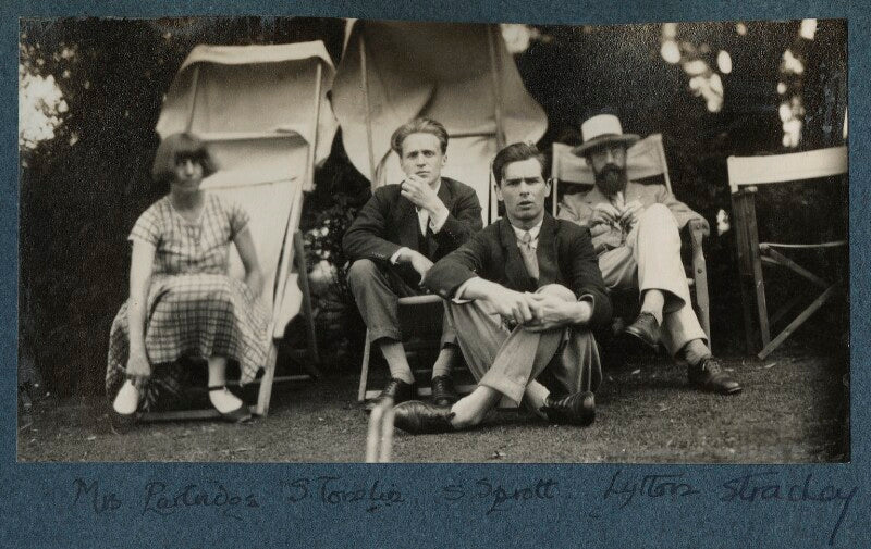 Dora carrington; stephen tomlin; walter john herbert ('sebastian') sprott; lytton strachey npg ax142600