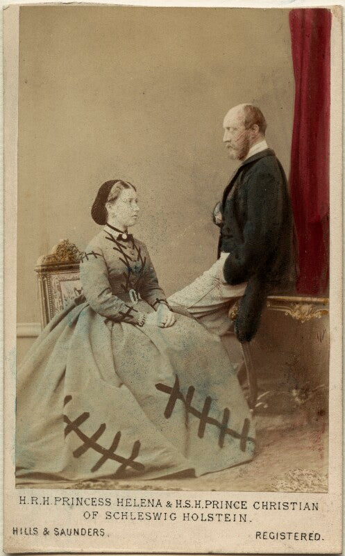 Princess helena augusta victoria of schleswig holstein; prince christian of schleswig holstein npg ax46755