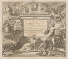 Invitation to funeral of Richard Overall NPG D39397