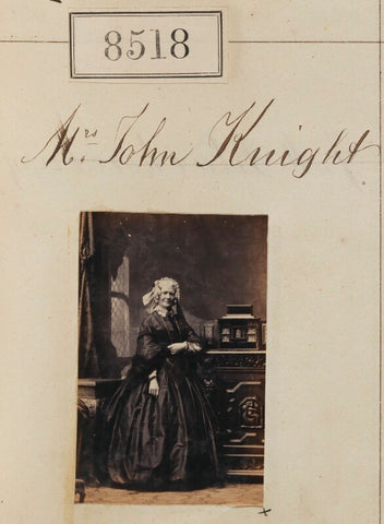 Jane Isabella Knight (née Bury) ('Mrs John Knight') NPG Ax58340